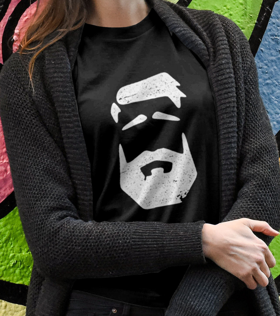 Better Man Beard Textured Face T-Shirt
