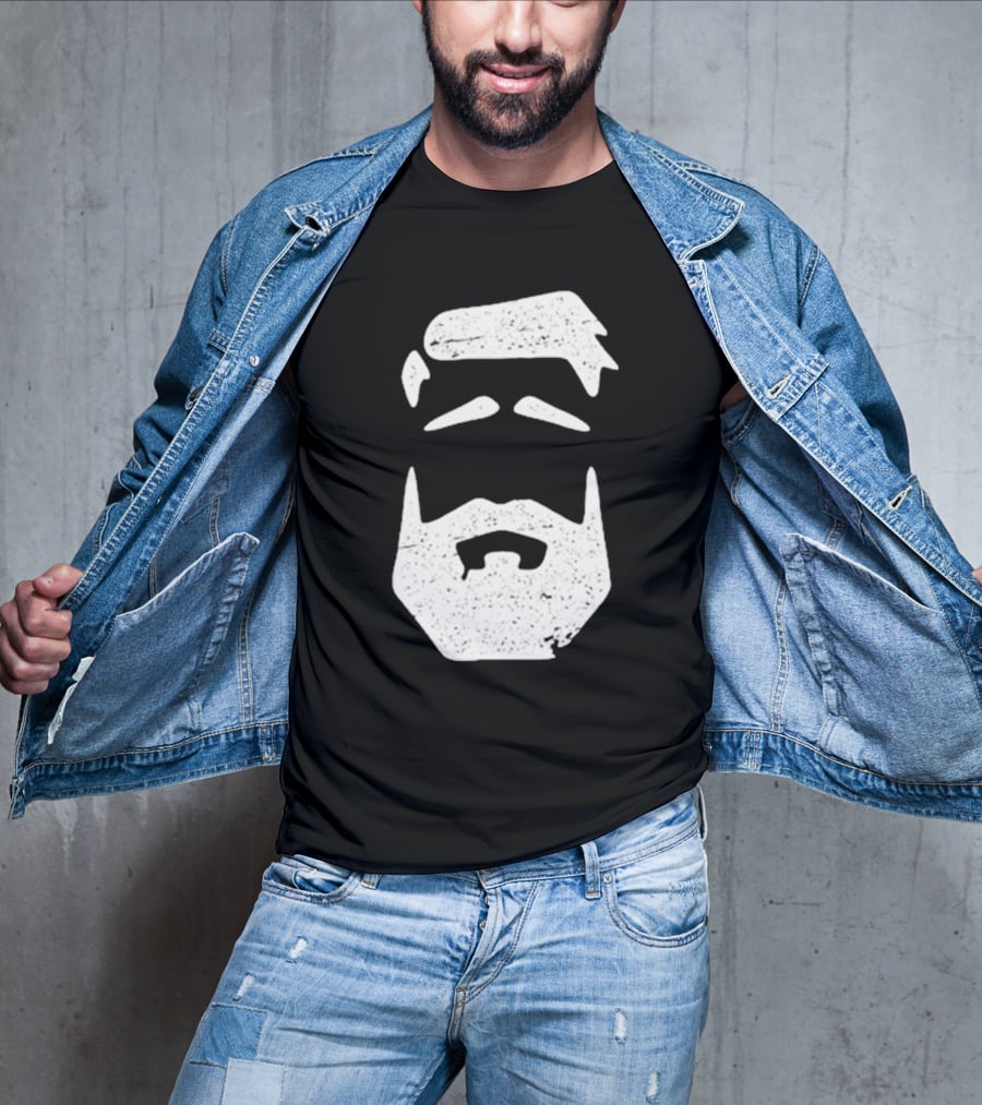 Better Man Beard Textured Face T-Shirt