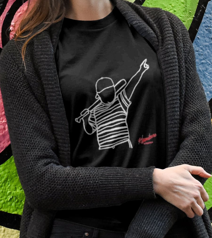 Hambino Athletics Bambino Baseball Outline Iconic Figure T-Shirt