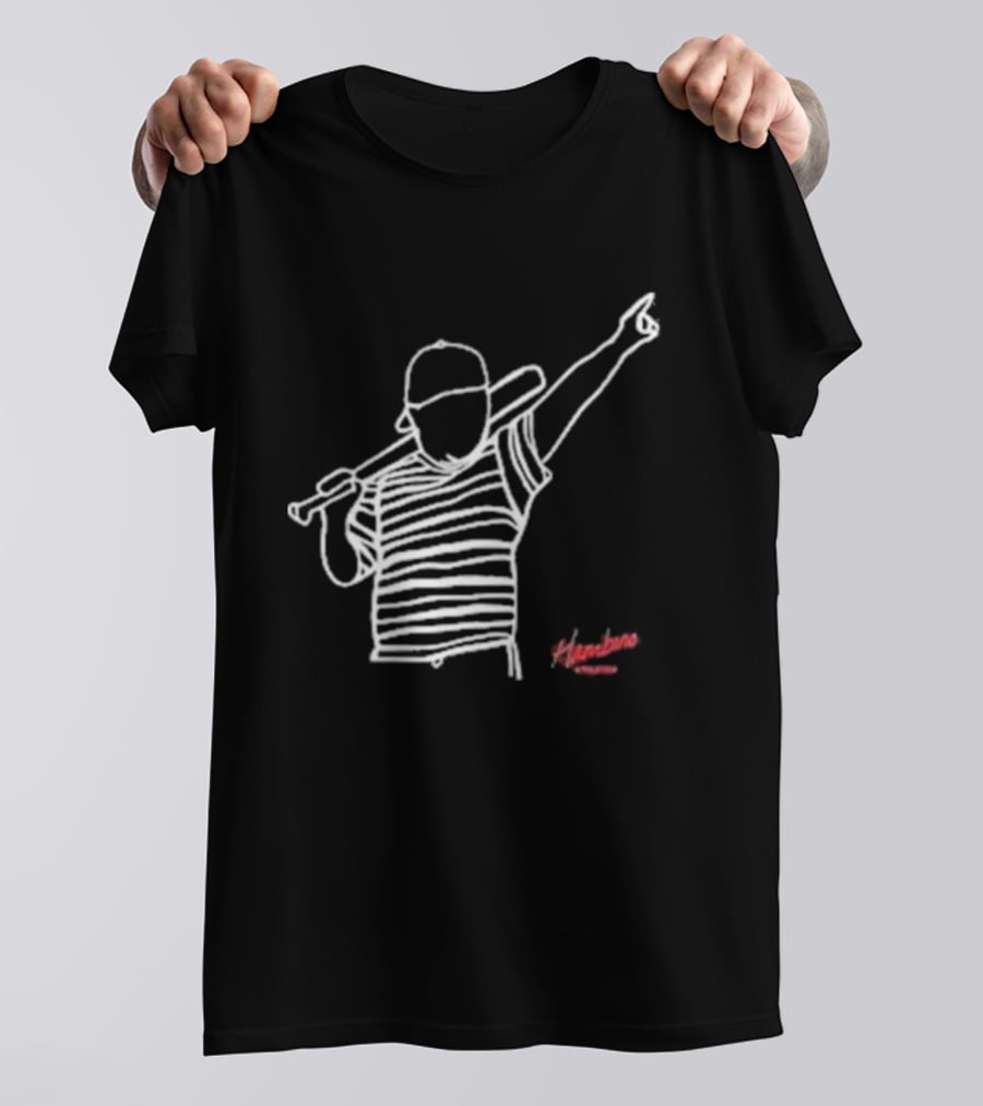 Hambino Athletics Bambino Baseball Outline Iconic Figure T-Shirt