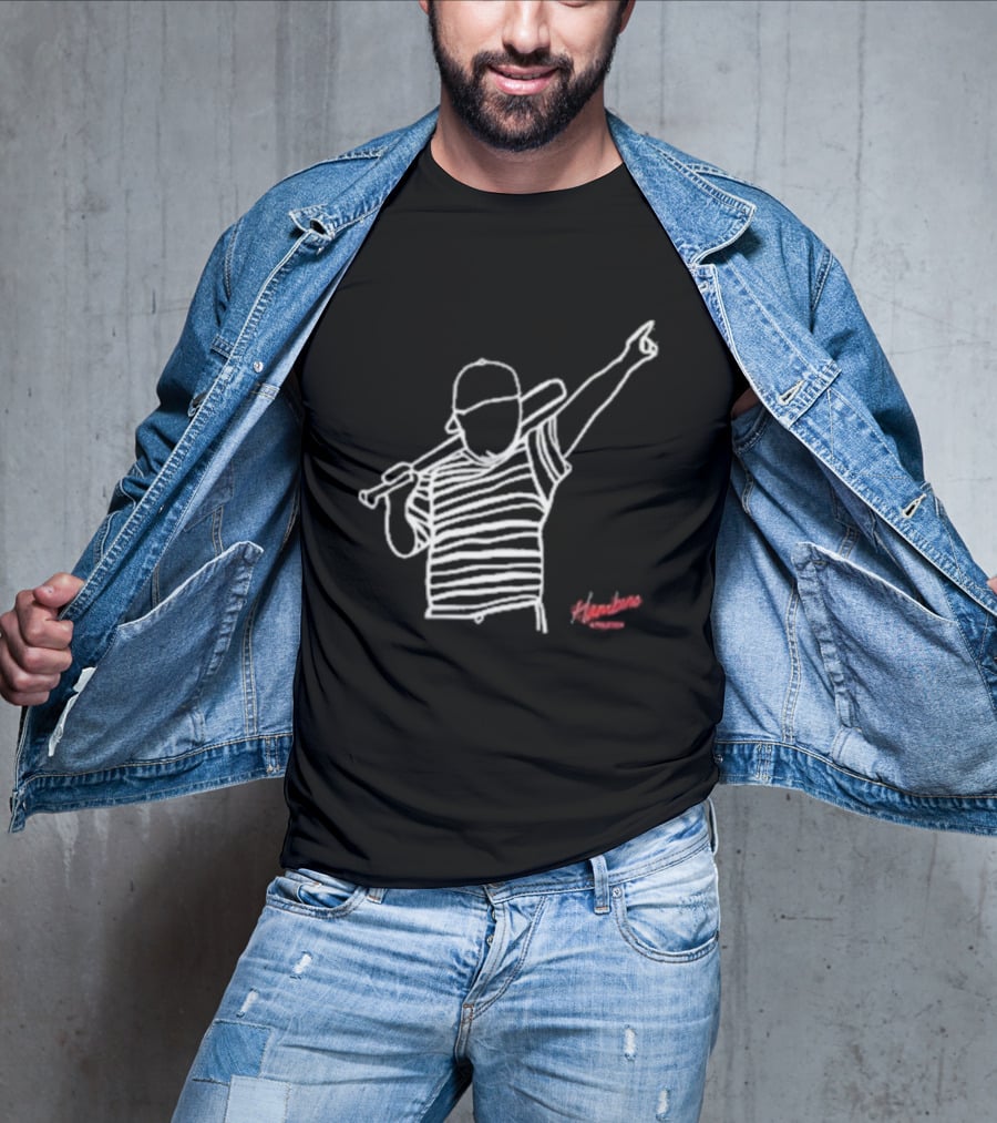 Hambino Athletics Bambino Baseball Outline Iconic Figure T-Shirt