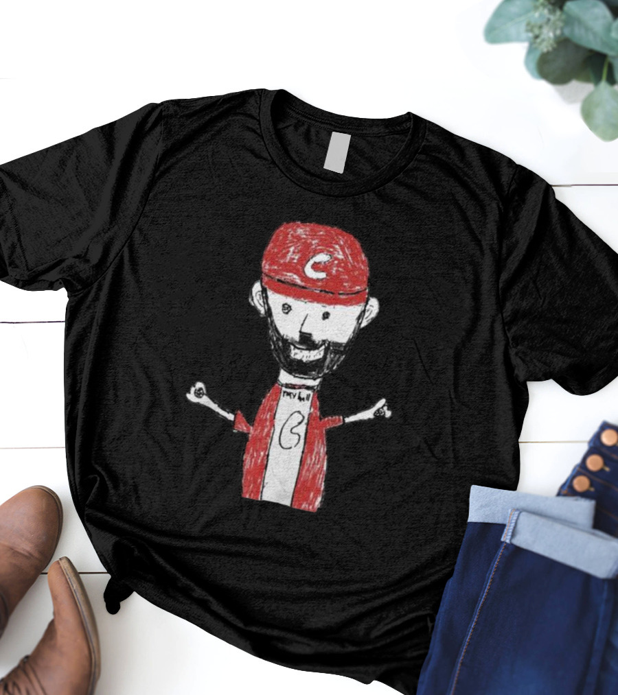 Liam Castellanos Cartoon Character With C Logo On Red Cap T-Shirt