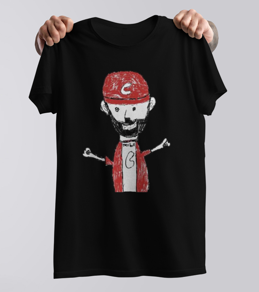 Liam Castellanos Cartoon Character With C Logo On Red Cap T-Shirt