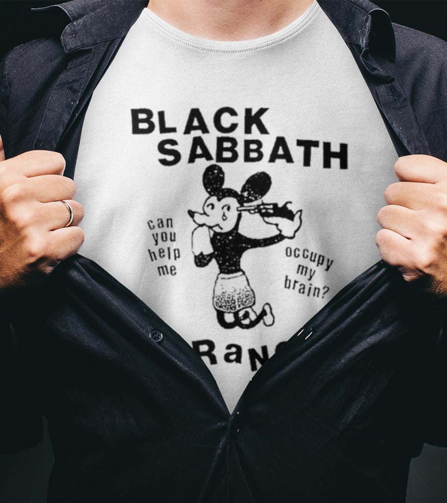 Black Sabbath Paranoid Can You Help Me Occupy My Brain T-Shirt