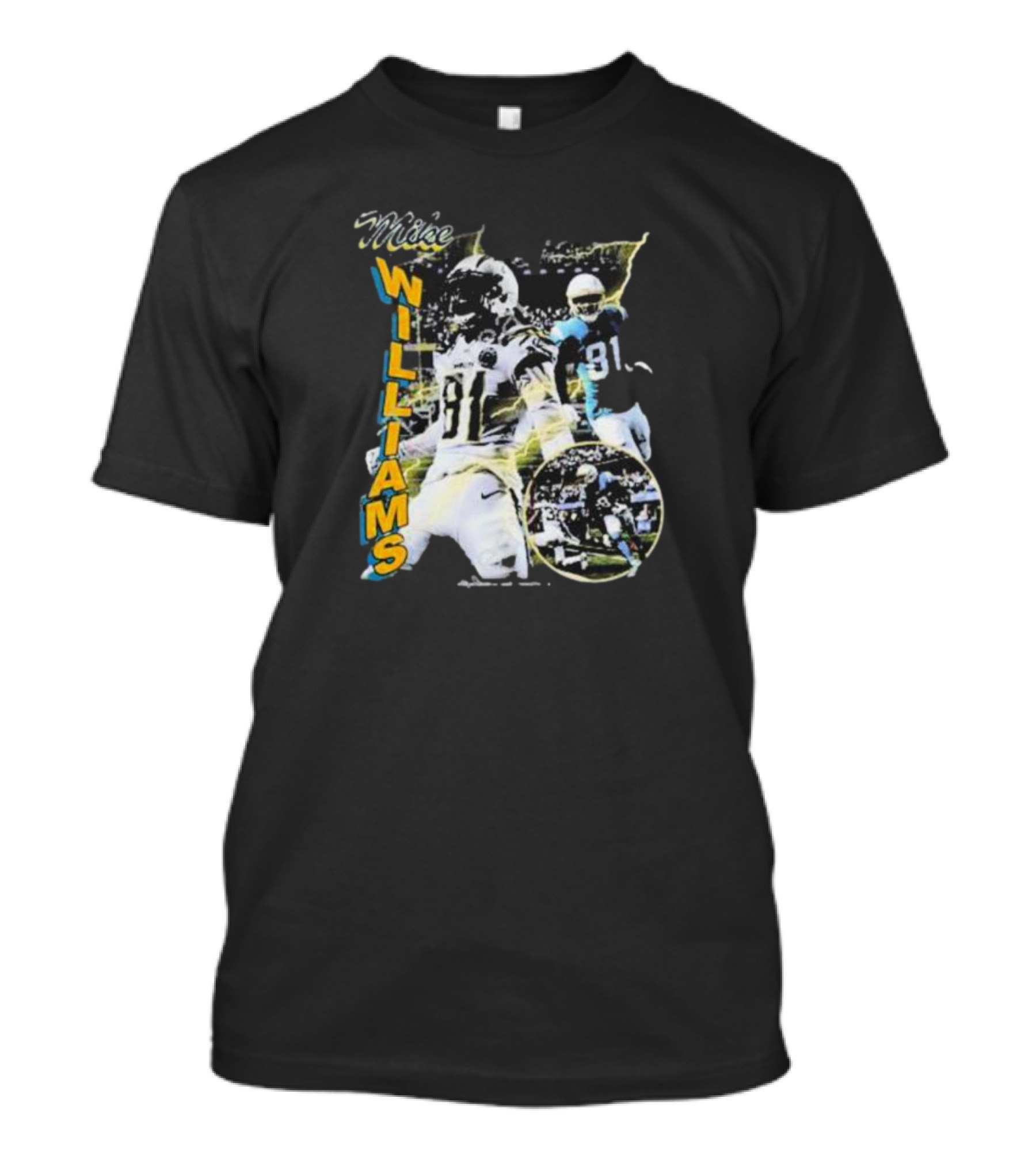 Mike Williams 81 Vintage Football Action Retro T-Shirt