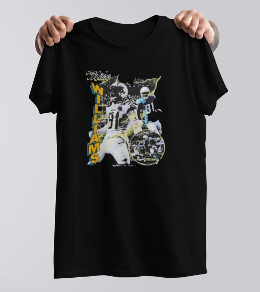 Mike Williams 81 Vintage Football Action Retro T-Shirt
