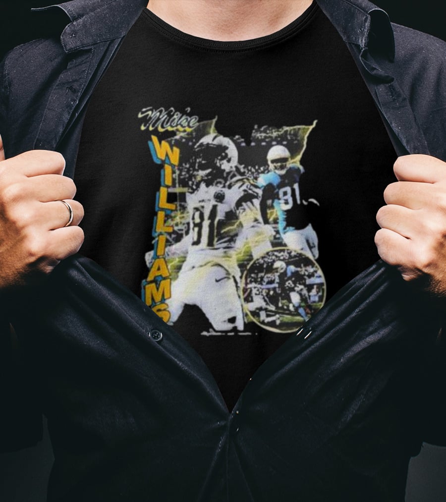 Mike Williams 81 Vintage Football Action Retro T-Shirt