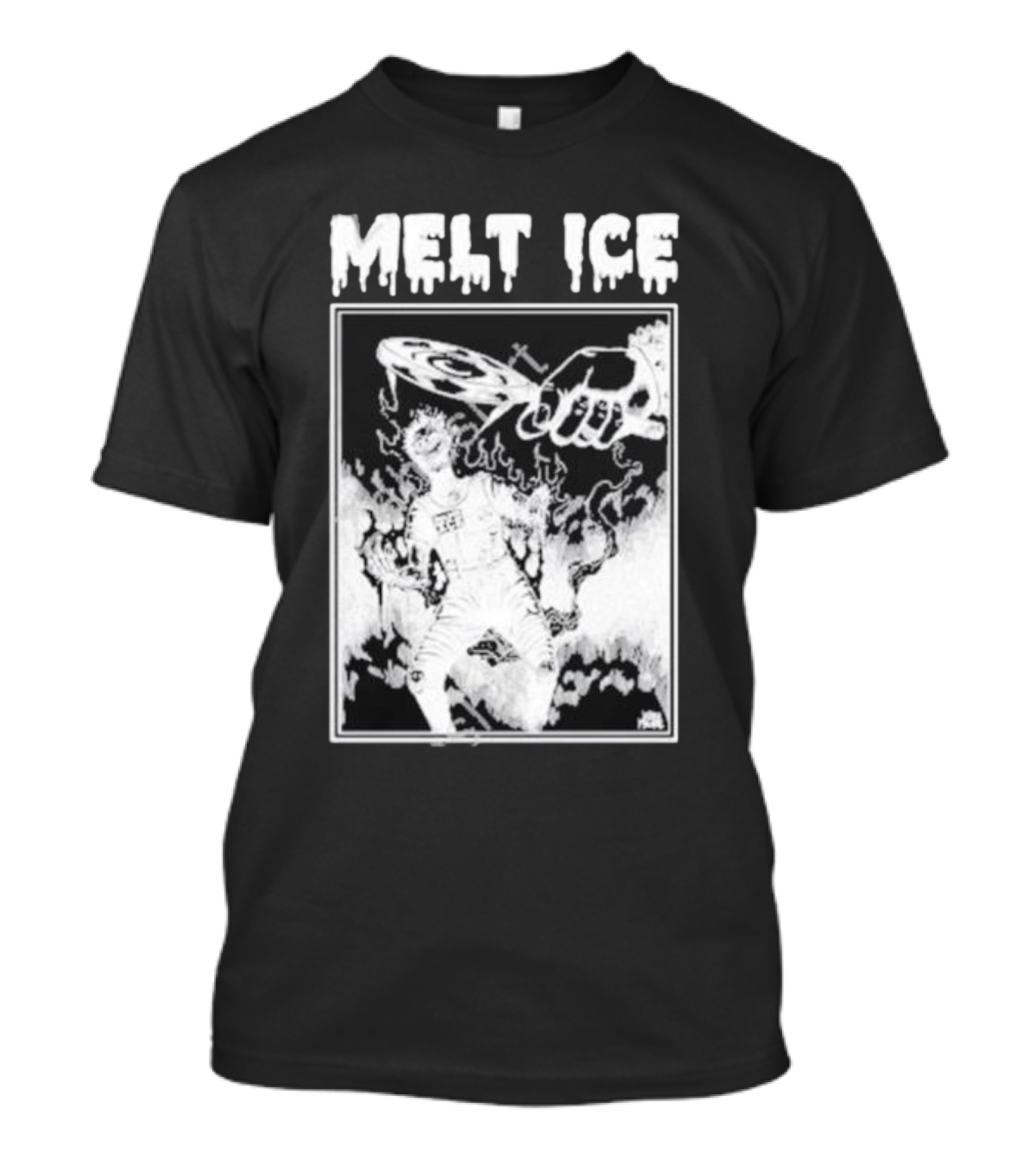 Melt Ice Punkwithacamera Fiery Record Flame T-Shirt