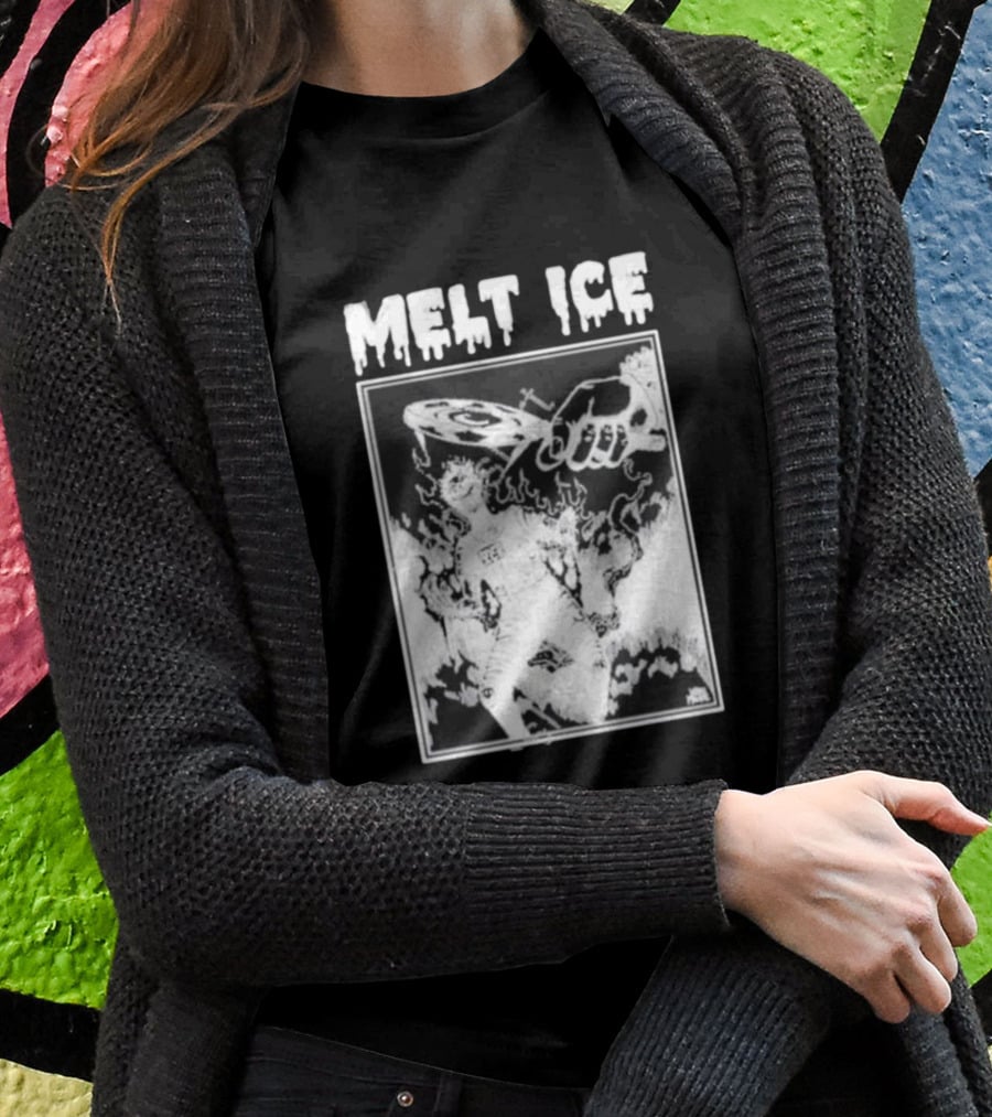 Melt Ice Punkwithacamera Fiery Record Flame T-Shirt