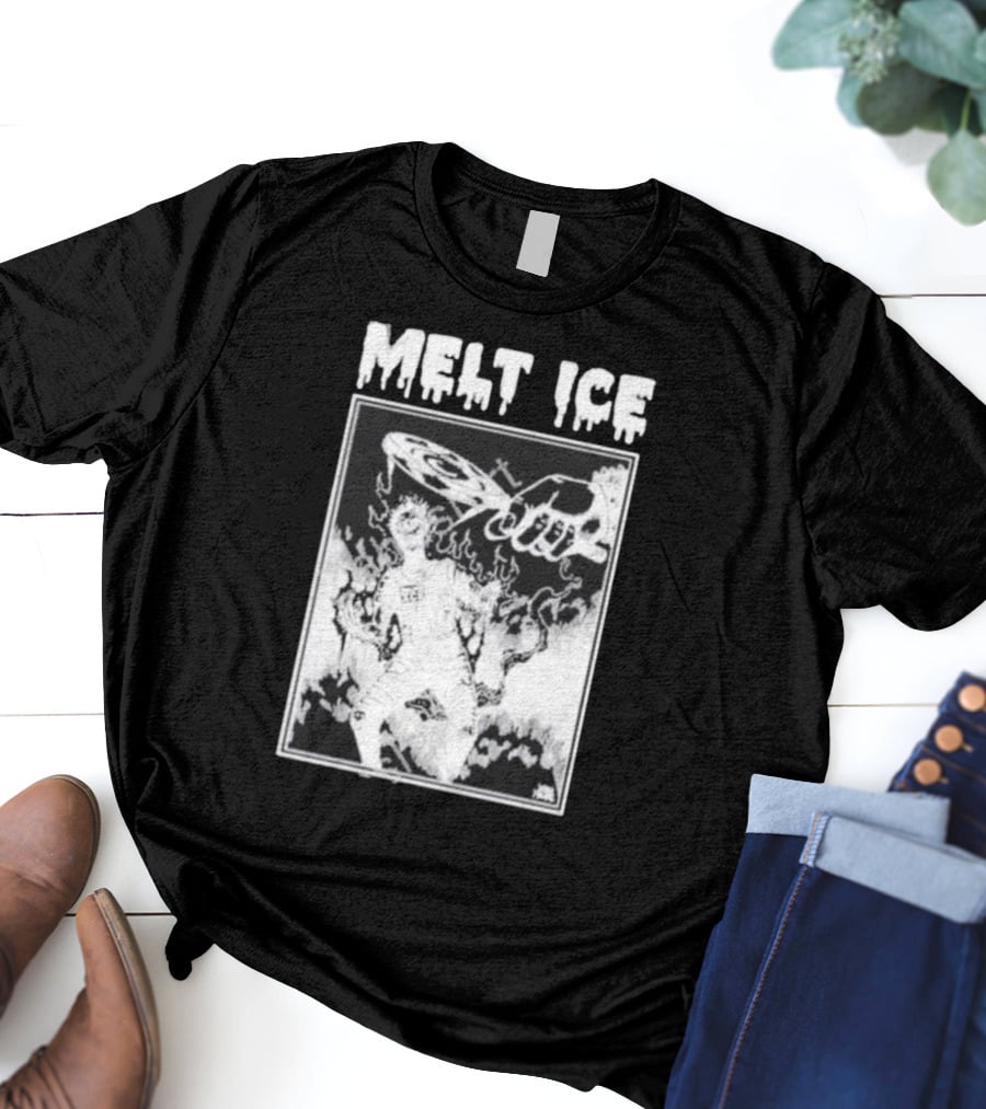 Melt Ice Punkwithacamera Fiery Record Flame T-Shirt