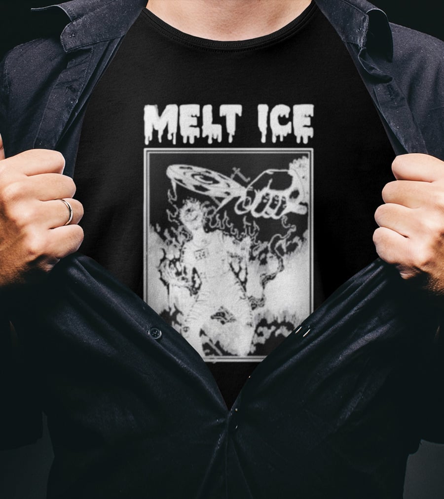 Melt Ice Punkwithacamera Fiery Record Flame T-Shirt