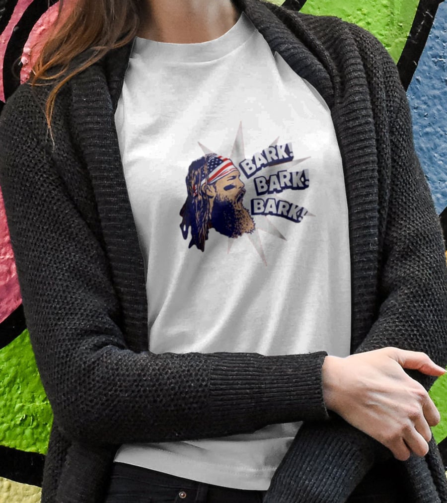 Bark Bark Bark Brandon Marsh Philadelphia Starburst USA Flag Headband T-Shirt