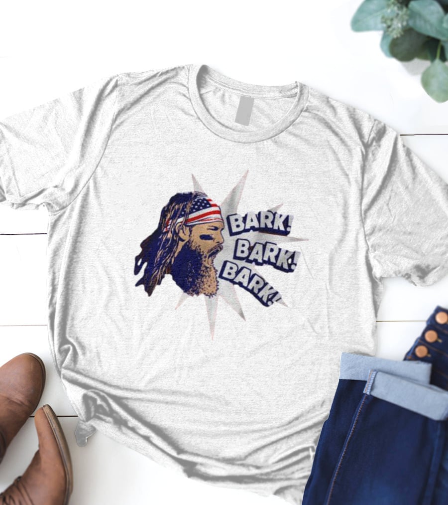 Bark Bark Bark Brandon Marsh Philadelphia Starburst USA Flag Headband T-Shirt