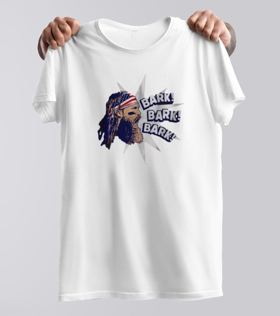 Bark Bark Bark Brandon Marsh Philadelphia Starburst USA Flag Headband T-Shirt