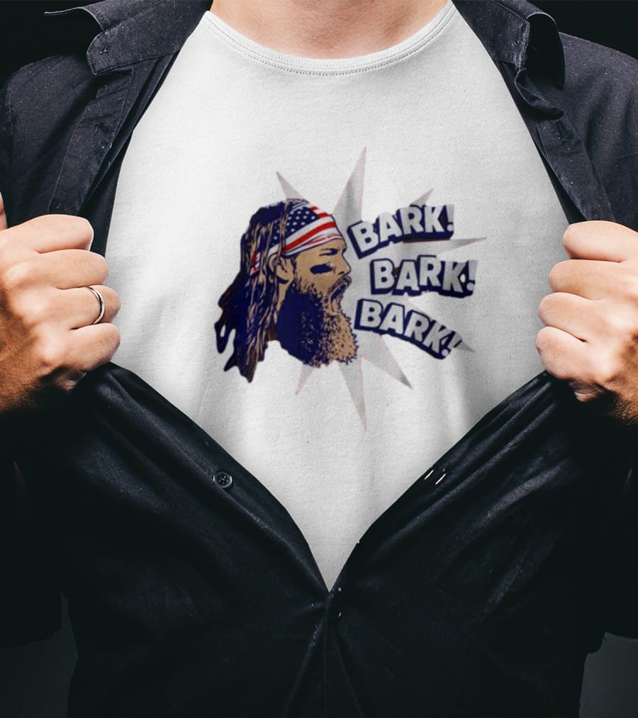 Bark Bark Bark Brandon Marsh Philadelphia Starburst USA Flag Headband T-Shirt