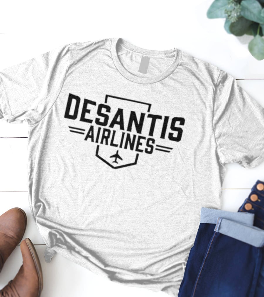Karol Markowicz Desantis Airlines Logo With Airplane T-Shirt