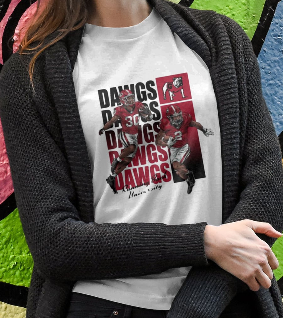 Dawgs Kendall Milton Daijun Edwards RBU Dawgs Football T-Shirt