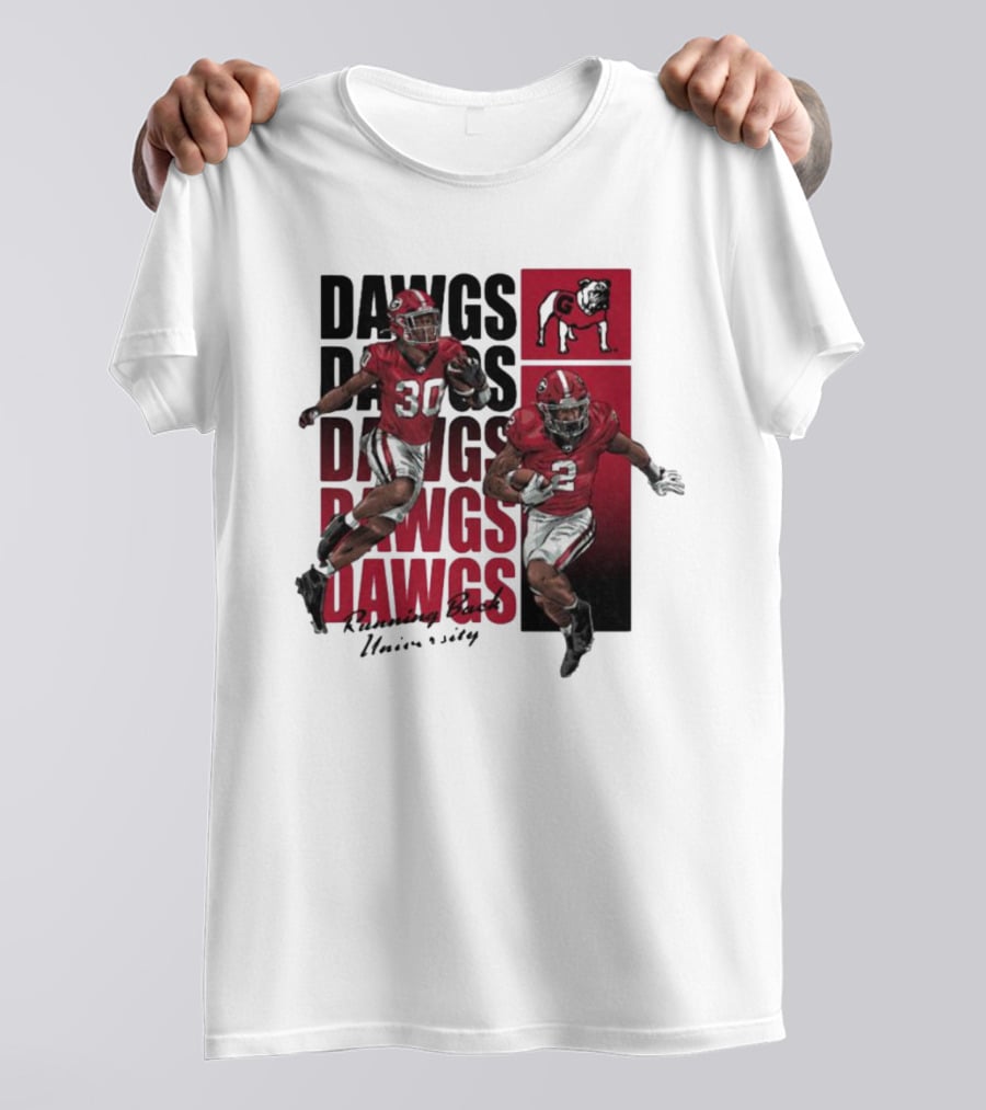 Dawgs Kendall Milton Daijun Edwards RBU Dawgs Football T-Shirt