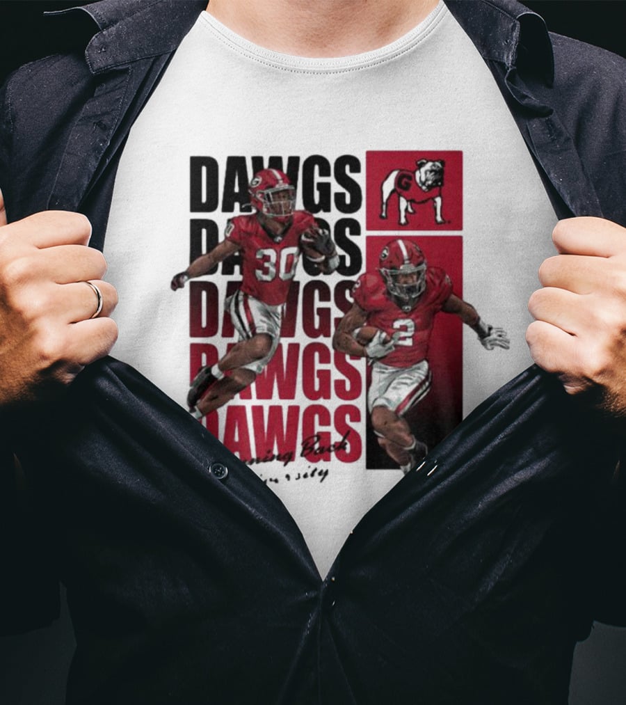 Dawgs Kendall Milton Daijun Edwards RBU Dawgs Football T-Shirt