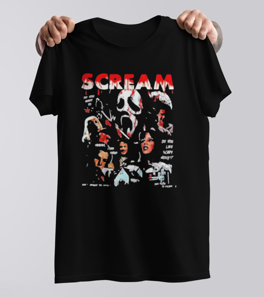 Scream Ghost Face Do You Like Scary Movies Main Characters T-Shirt