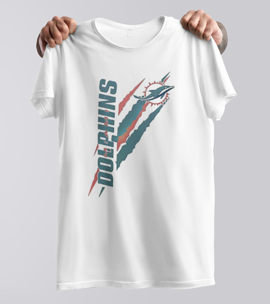 Miami Dolphins Scratch Logo Starter T-Shirt