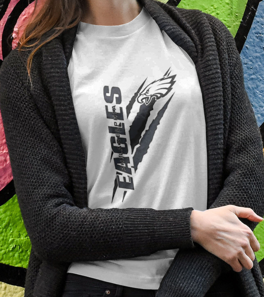 Philadelphia Eagles Claw Mark Logo T-Shirt