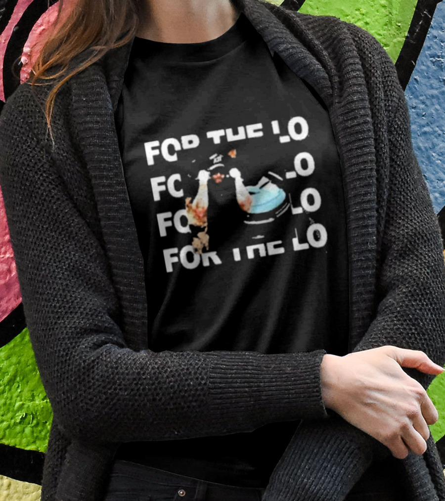 Trizz For The Lo For The Lo Repeated Text With Person In Blue Cap T-Shirt