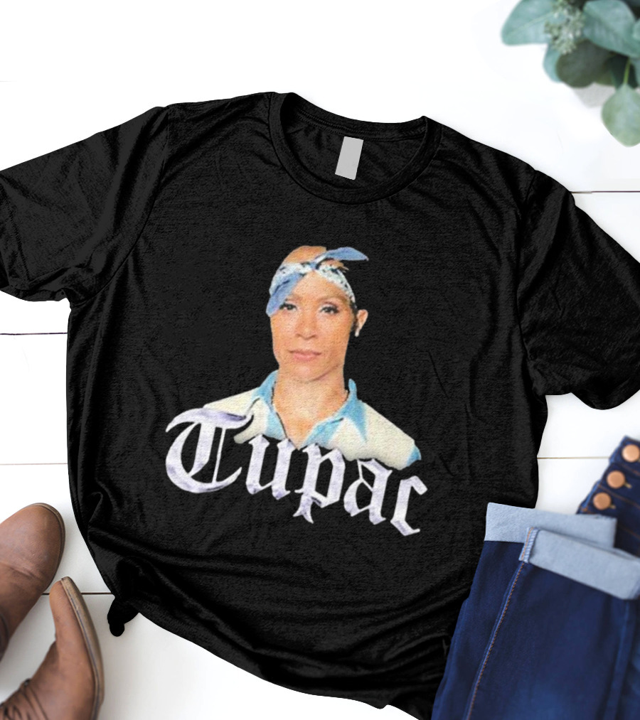 Tupac Blue Bandana Bust T-Shirt