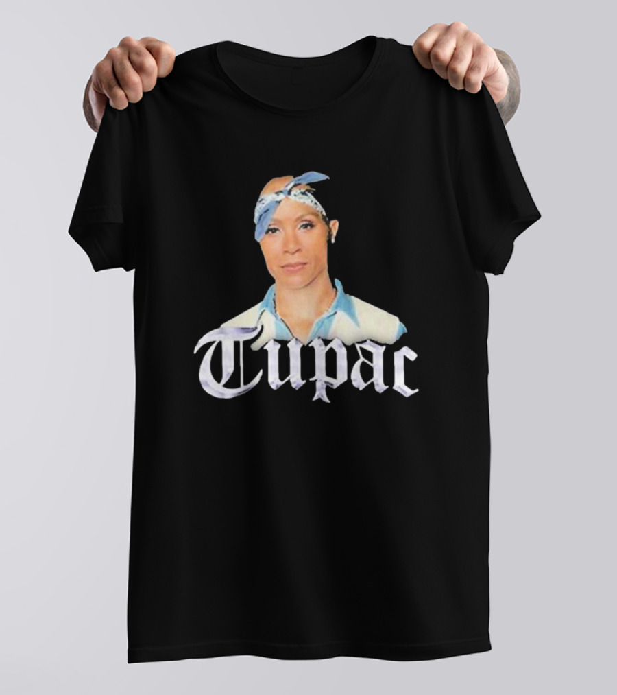 Tupac Blue Bandana Bust T-Shirt