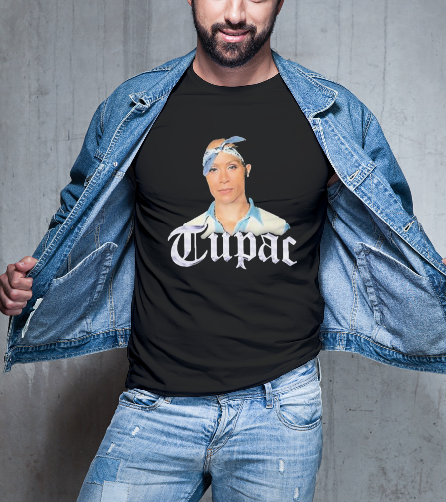 Tupac Blue Bandana Bust T-Shirt