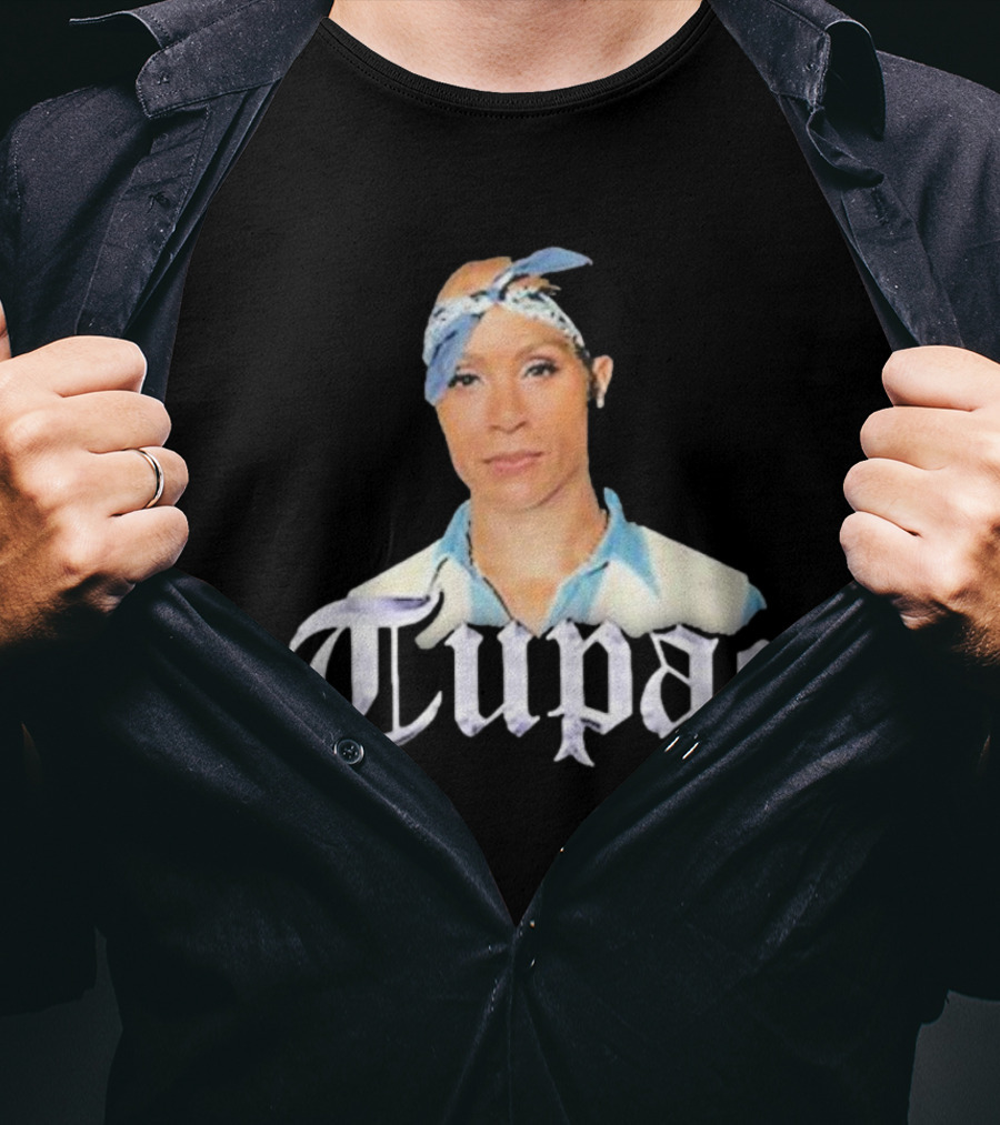 Tupac Blue Bandana Bust T-Shirt
