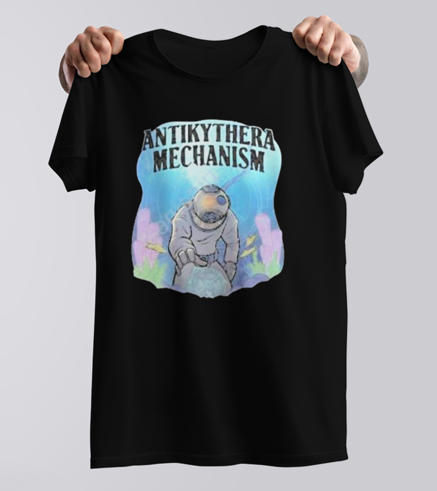 Antikythera Mechanism Diver Exploring Underwater Mystery T-Shirt