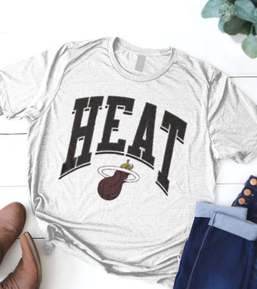 Miami Heat Iconic Flaming Basketball T-Shirt