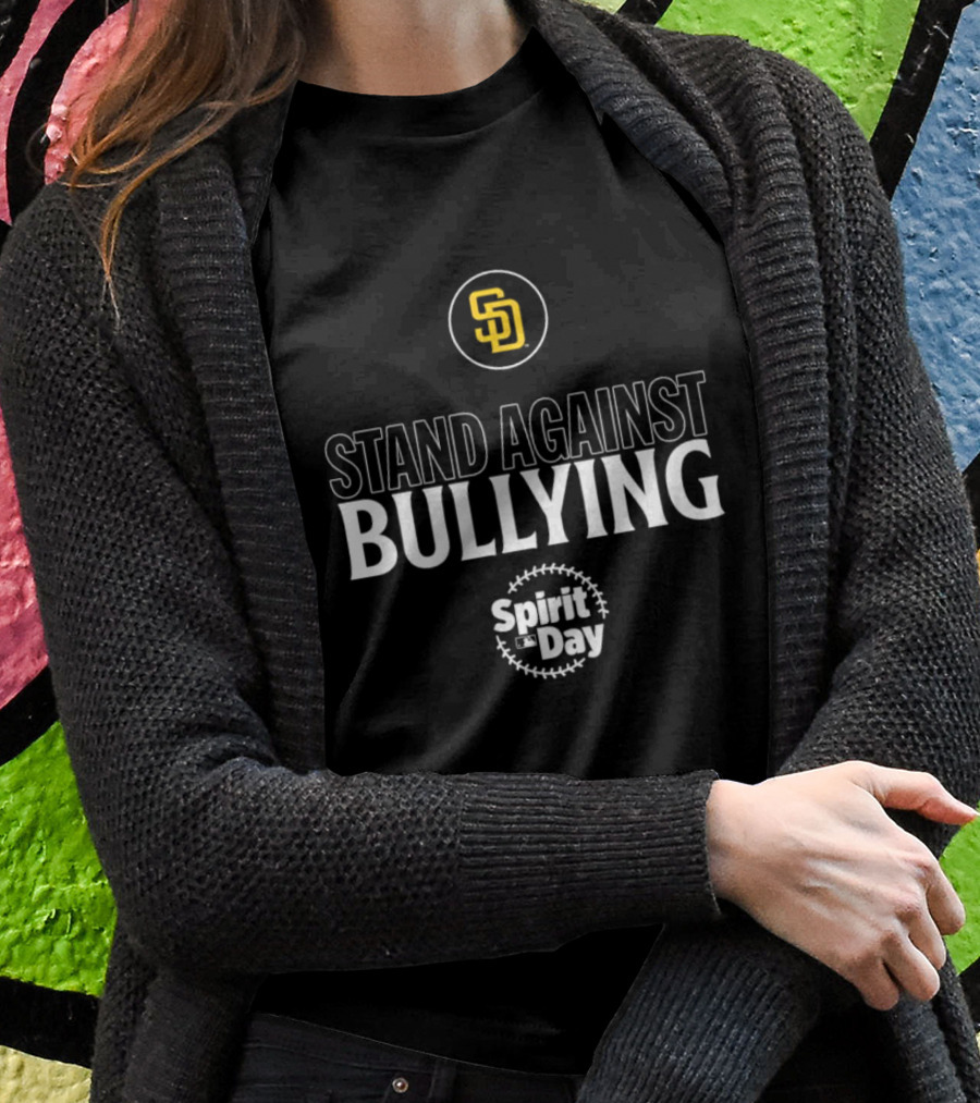 San Diego Padres Stand Against Bullying Spirit Day SD T-Shirt