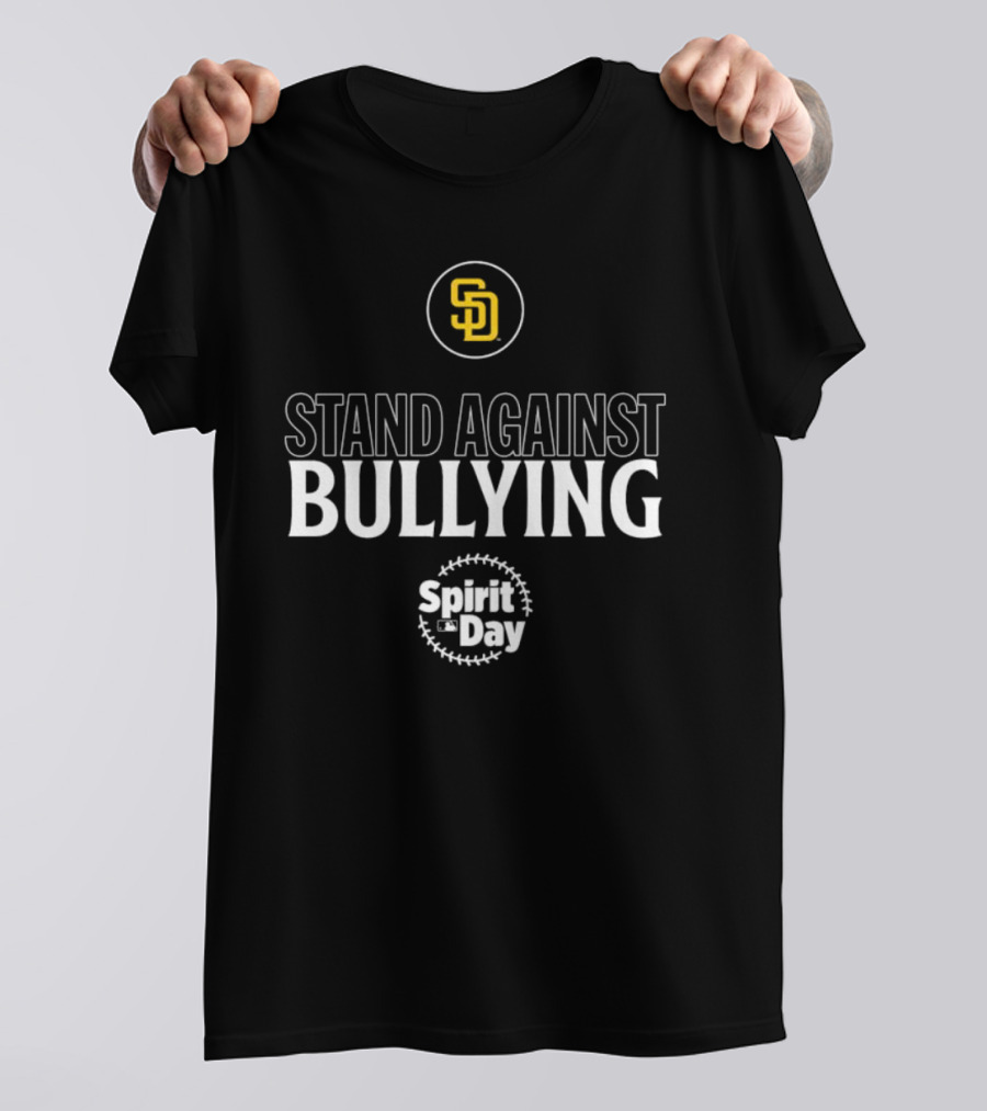 San Diego Padres Stand Against Bullying Spirit Day SD T-Shirt