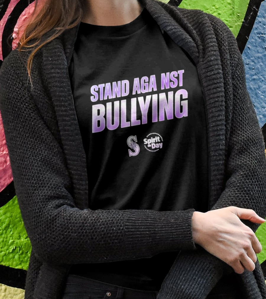 Stand Against Bullying Spirit Day Seattle Mariners T-Shirt