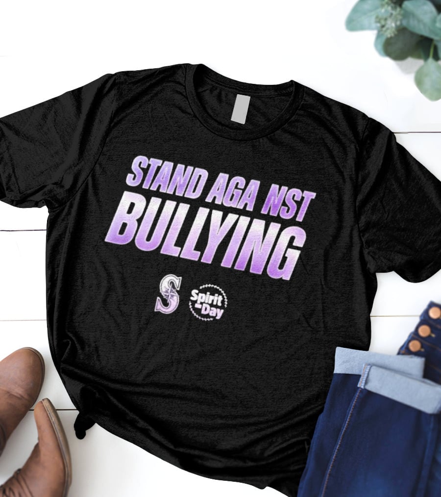 Stand Against Bullying Spirit Day Seattle Mariners T-Shirt