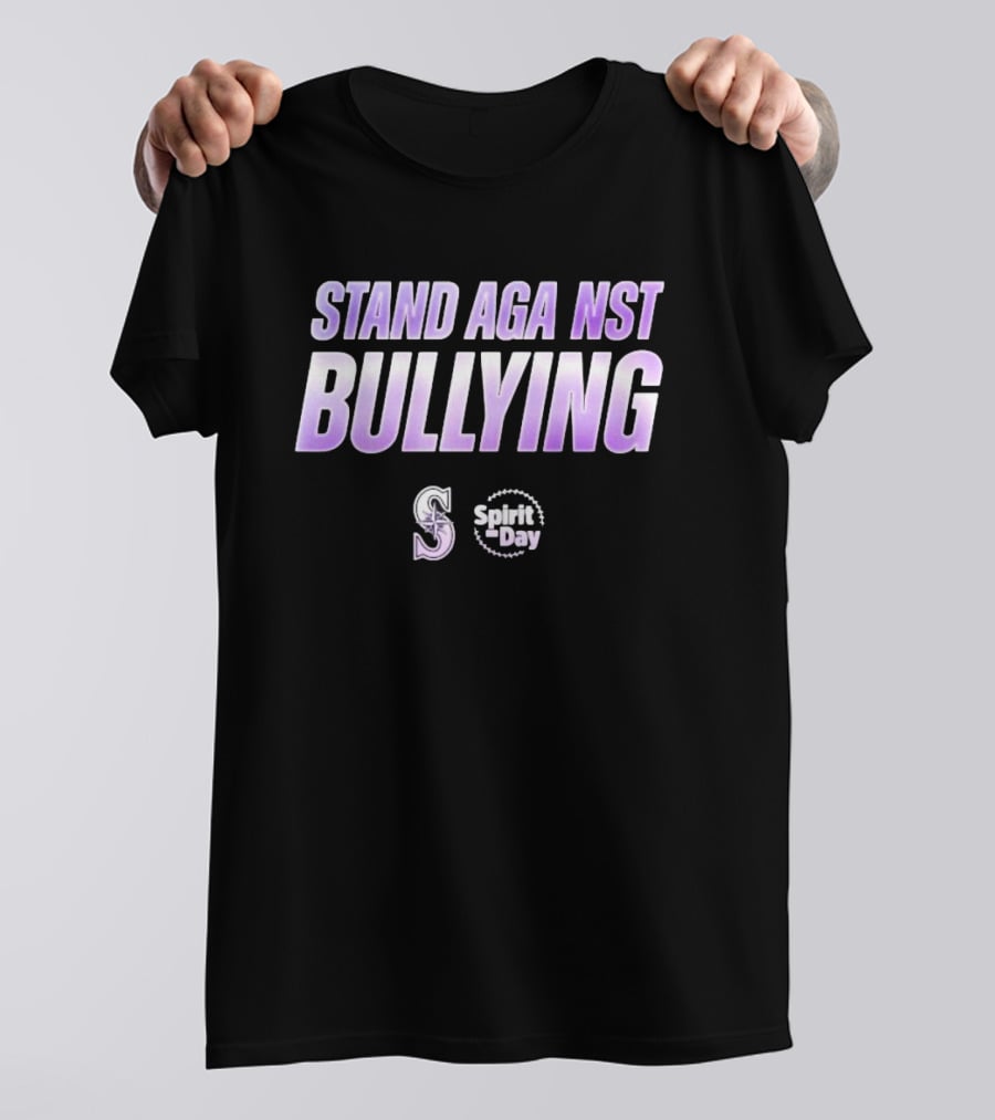 Stand Against Bullying Spirit Day Seattle Mariners T-Shirt