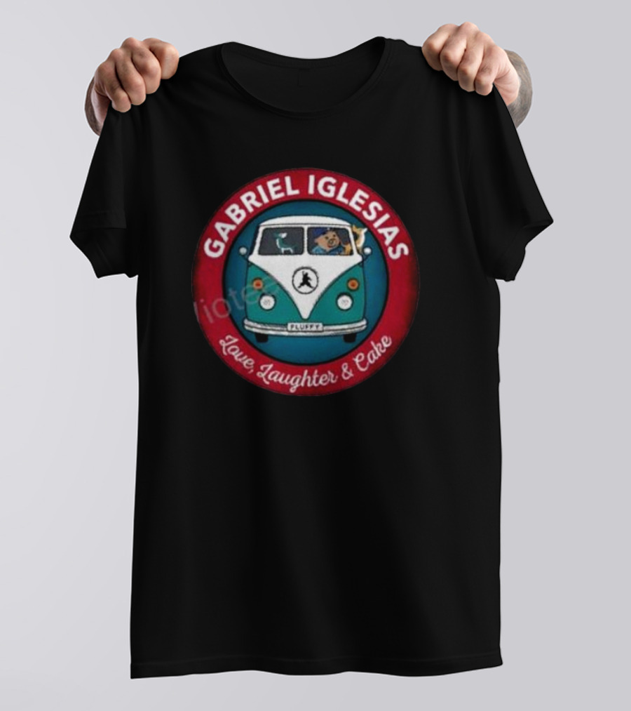 Gabriel Iglesias Fluffy Love Laughter Cake VW Bus T-Shirt