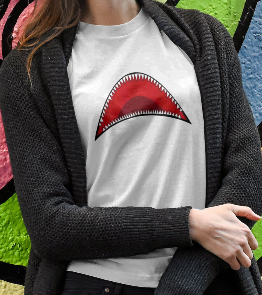Shark Mouth Teeth Graphic Apparel Bape Icon T-Shirt