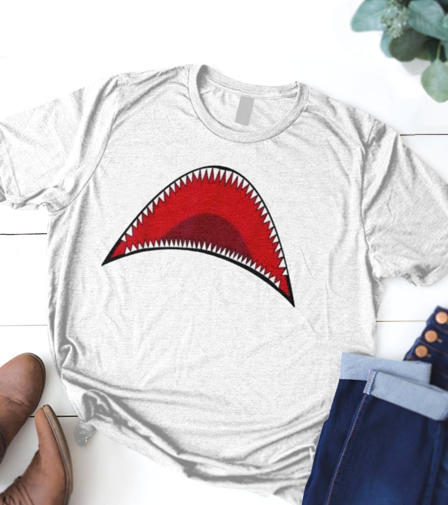 Shark Mouth Teeth Graphic Apparel Bape Icon T-Shirt