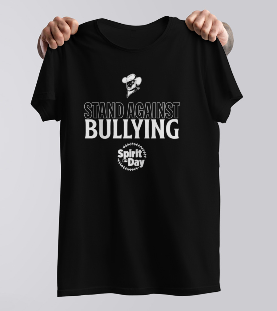 Stand Against Bullying Spirit Day Sugar Land Space Cowboys T-Shirt