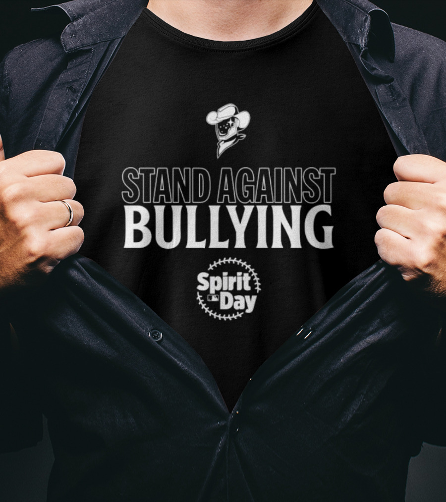 Stand Against Bullying Spirit Day Sugar Land Space Cowboys T-Shirt