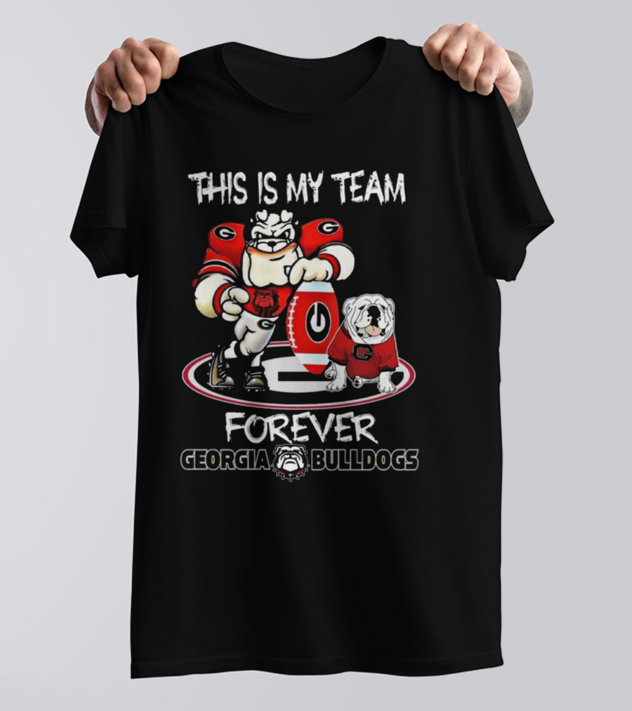 This Is My Team Georgia Bulldogs Mascot And Logo Forever T-Shirt
