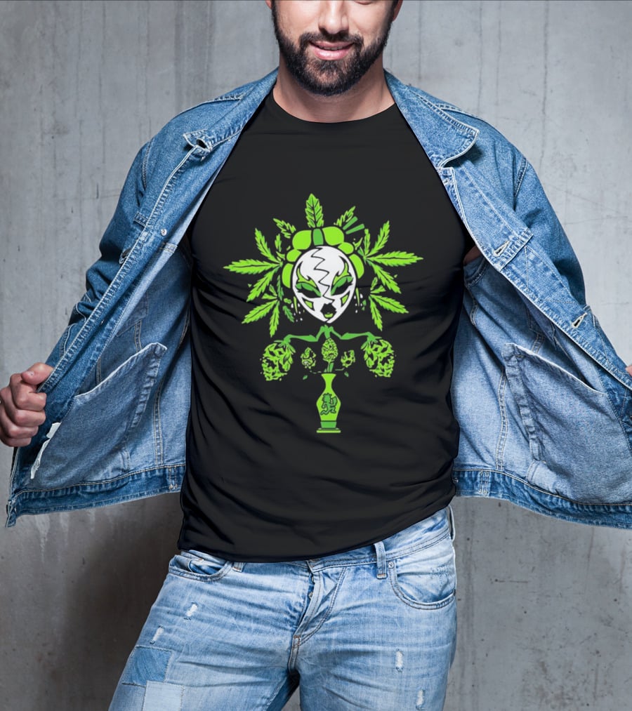 Insane Clown Posse Yum Yum 420 Weed Leaf Mask Hatchetman Juggalos T-Shirt