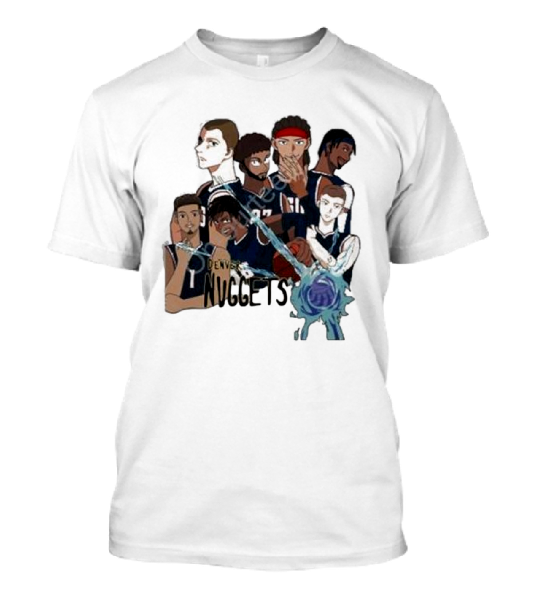 Denver Nuggets Jjk Jujutsu Kaisen Anime Crossover Fan Merch T-Shirt