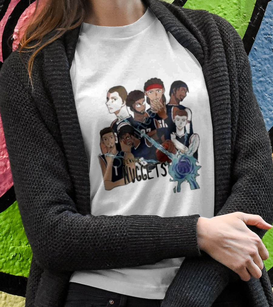 Denver Nuggets Jjk Jujutsu Kaisen Anime Crossover Fan Merch T-Shirt