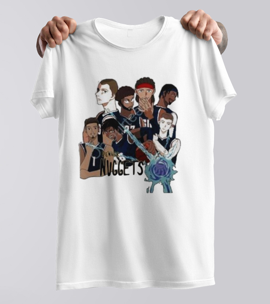 Denver Nuggets Jjk Jujutsu Kaisen Anime Crossover Fan Merch T-Shirt