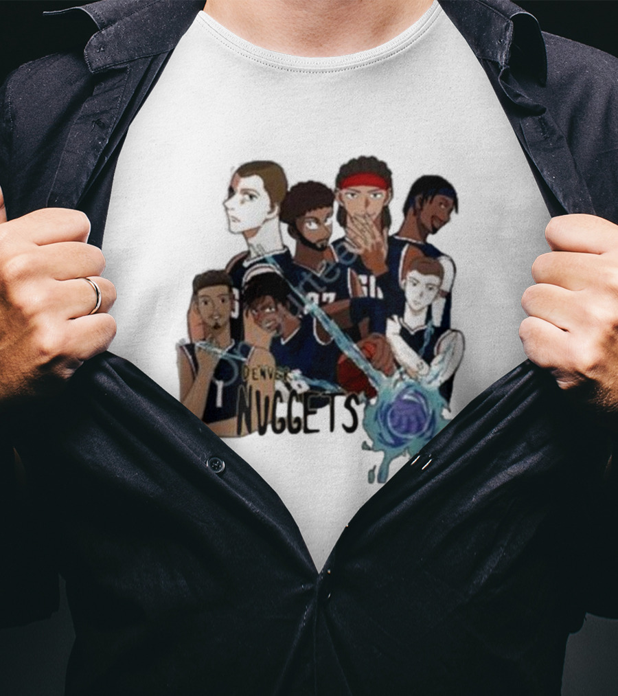 Denver Nuggets Jjk Jujutsu Kaisen Anime Crossover Fan Merch T-Shirt