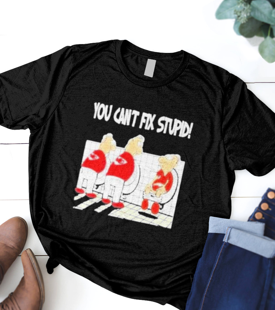 Kansas City Chiefs You Can’t Fix Stupid Humor T-Shirt